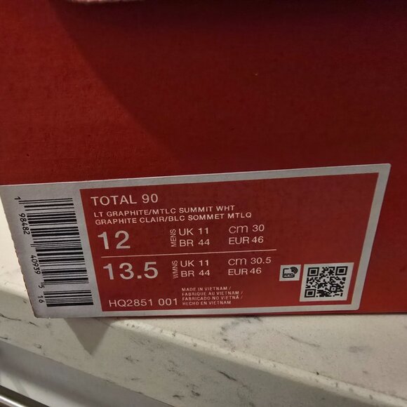 Nike Total 90 3 Light Graphite HQ2851-001 Men's Size 12 US Sneakers Shoes New - Picture 9 of 13